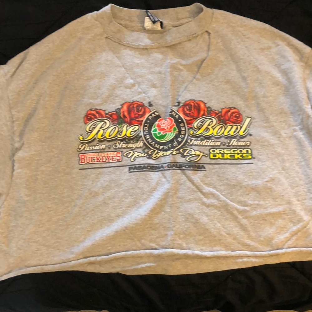 OSU Rose Bowl Cropped Game Day Tee